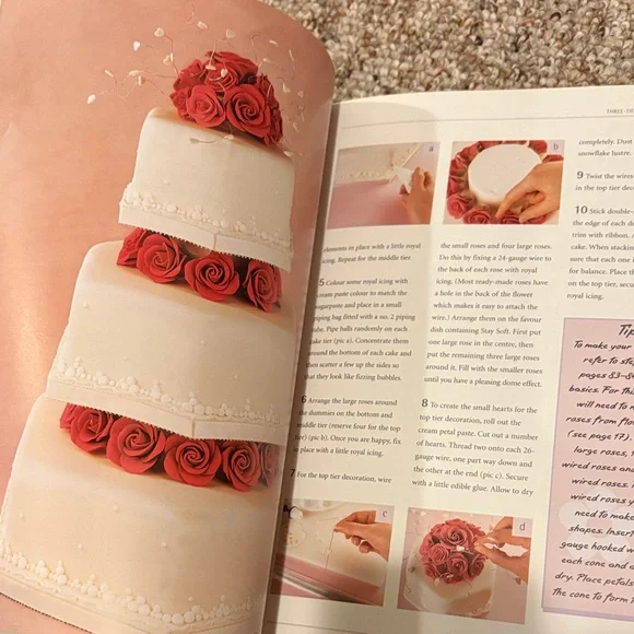 Celebration Cakes Book with Red Roses - Picture 7 of 8